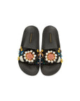 Dolce & Gabbana Black Cotton Sandal