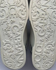 Dolce & Gabbana White Blue Crown Low Top Men Sneakers Shoes