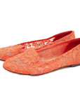 Dolce & Gabbana Red Viscose Flat Shoe