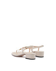 Gucci Mystic White Nappa Charlotte Leather Sandals
