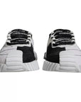 Dolce & Gabbana White Black Low Top NS1 Sneakers Shoes