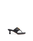 Gucci Mystic Black Nappa Charlotte Leather Sandals