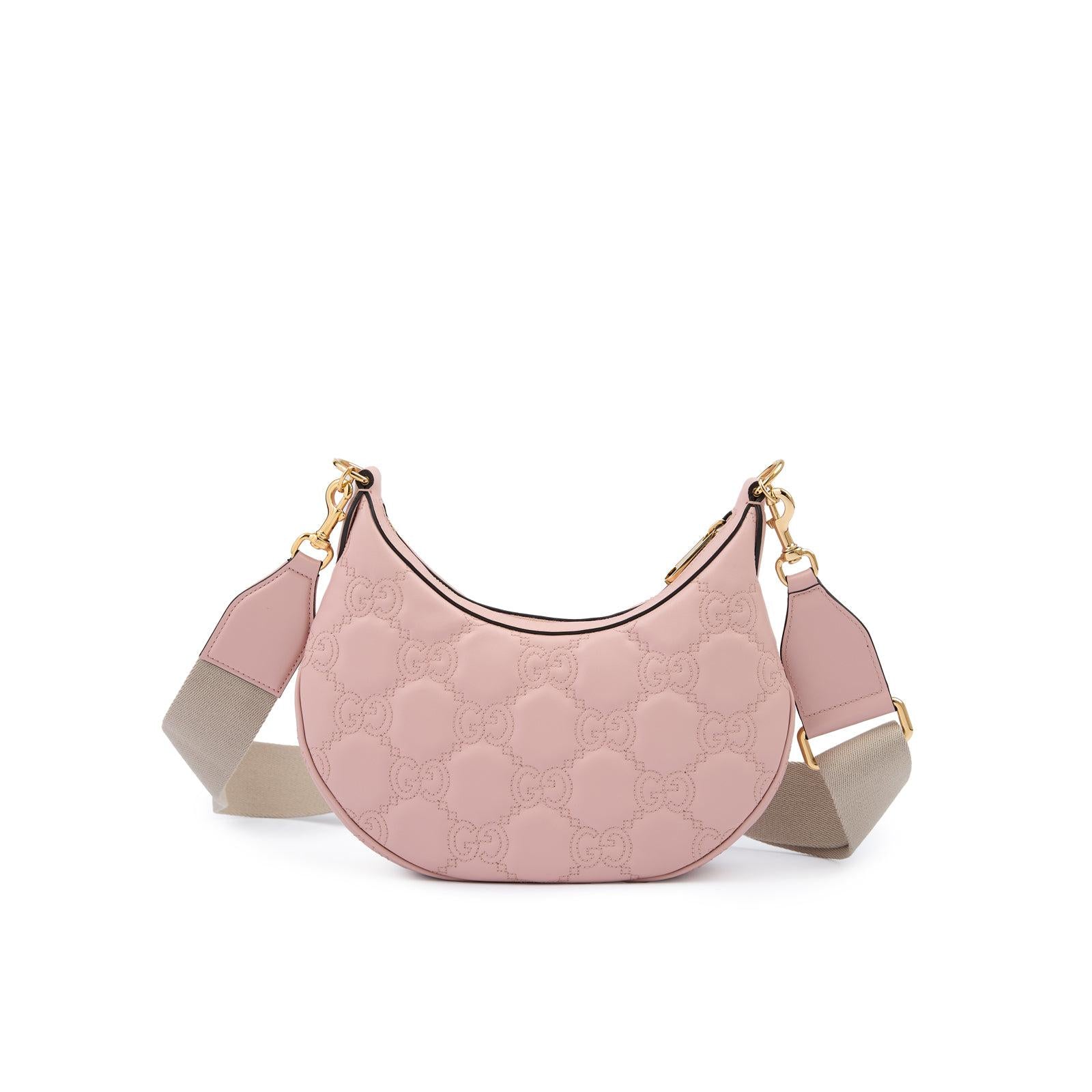 Gucci Light Pink Leather Shoulder Bag
