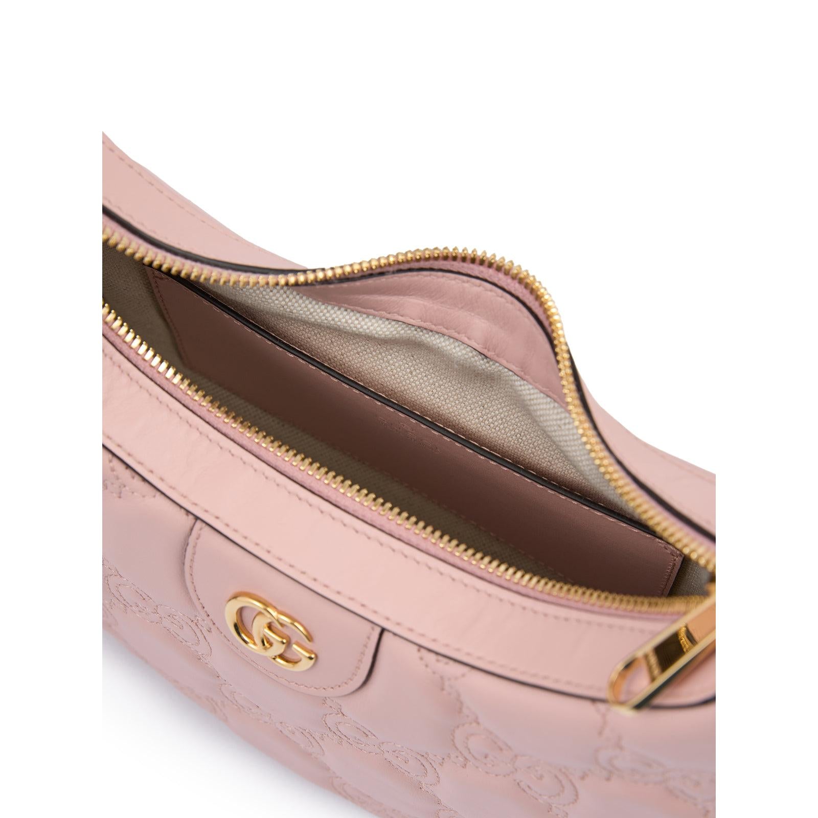 Gucci Light Pink Leather Shoulder Bag