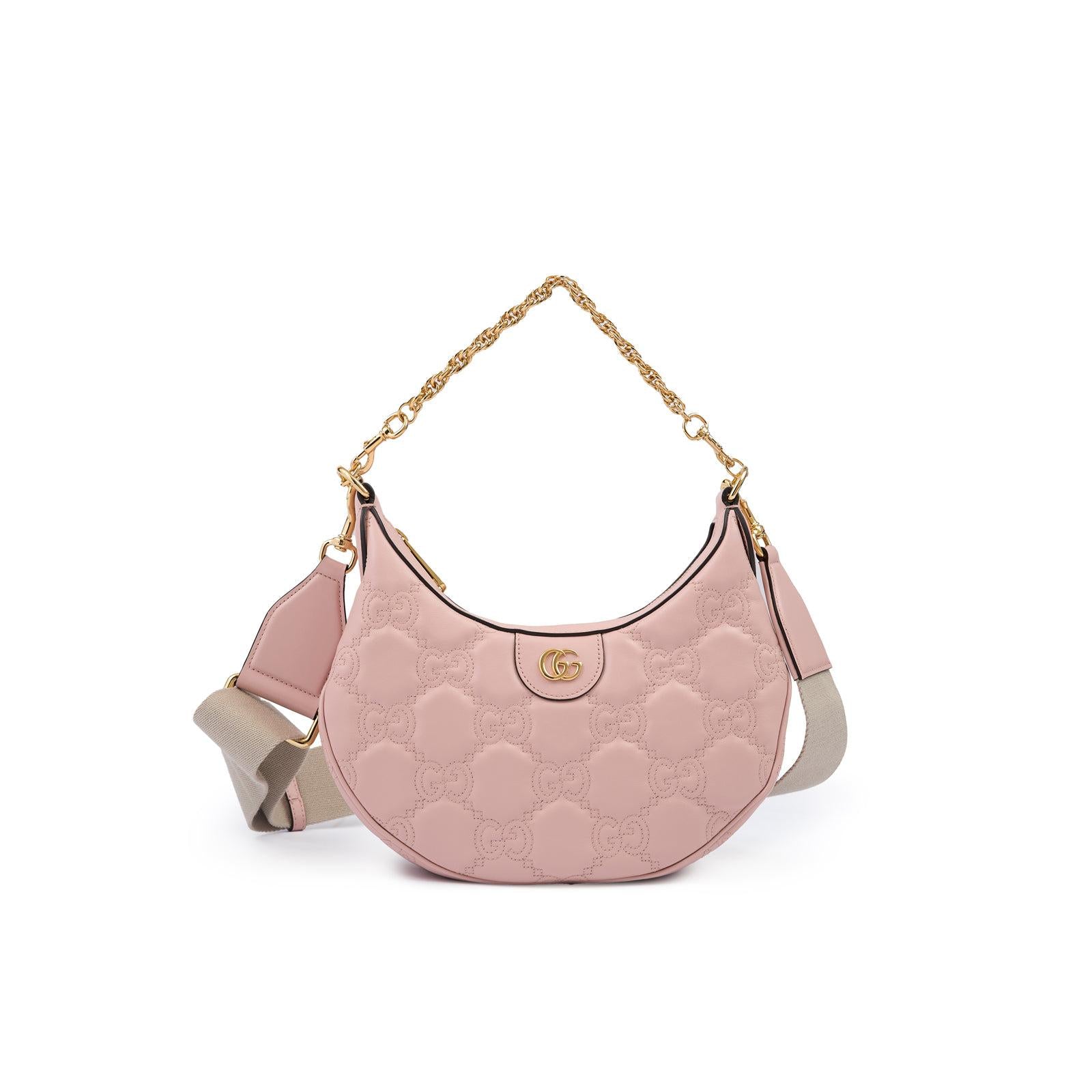Gucci Light Pink Leather Shoulder Bag