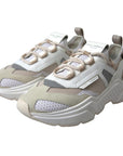 Dolce & Gabbana Sneakers White Beige Leather Sport DAYMASTER Shoes
