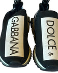 Dolce & Gabbana Black White Slip On Sorrento Sneakers Shoes
