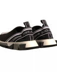 Dolce & Gabbana Black White Slip On Sorrento Sneakers Shoes