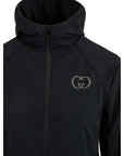 Gucci Black Polyamide Hoodie Sweatshirt
