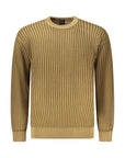 Hugo Boss Brown Cotton Men Sweater