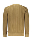 Hugo Boss Brown Cotton Men Sweater