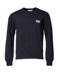 Dolce & Gabbana Dark Blue Logo Crew Neck Pullover Sweater