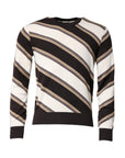Dolce & Gabbana Multicolor Stripes Crew Neck Pullover Sweater