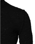 Dolce & Gabbana Black Wool Knit Crew Neck Pullover Sweater