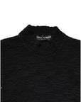 Dolce & Gabbana Black Wool Knit Crew Neck Pullover Sweater