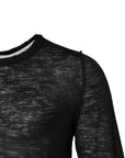 Dolce & Gabbana Black Polyester Crew Neck Pullover Sweater