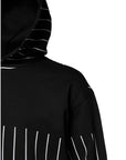 Dolce & Gabbana Black White Stripe Hooded Sweatshirt Sweater