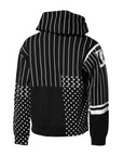 Dolce & Gabbana Black White Stripe Hooded Sweatshirt Sweater