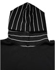 Dolce & Gabbana Black White Stripe Hooded Sweatshirt Sweater