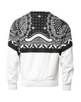 Dolce & Gabbana Black White Bandana Cotton Men Sweatshirt Sweater