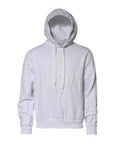 Dolce & Gabbana White Embossed Logo Hooded Sweatshirt Sweater