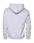 Dolce & Gabbana White Embossed Logo Hooded Sweatshirt Sweater