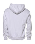 Dolce & Gabbana White Embossed Logo Hooded Sweatshirt Sweater