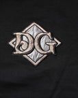 Dolce & Gabbana Black Logo Embroidery Sweatshirt Sweater