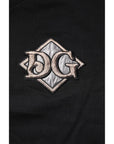 Dolce & Gabbana Black Logo Embroidery Sweatshirt Sweater