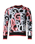 Dolce & Gabbana Multicolor Logo Monogram Crew Neck Sweater