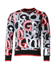 Dolce & Gabbana Multicolor Logo Monogram Crew Neck Sweater