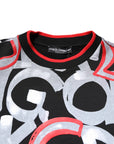 Dolce & Gabbana Multicolor Logo Monogram Crew Neck Sweater