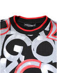 Dolce & Gabbana Multicolor Logo Monogram Crew Neck Sweater
