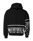 Dolce & Gabbana Black Bandana Hooded Sweatshirt Sweater