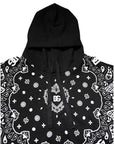 Dolce & Gabbana Black Bandana Hooded Sweatshirt Sweater