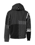 Dolce & Gabbana Black White Stripe Hooded Sweatshirt Sweater