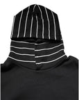 Dolce & Gabbana Black White Stripe Hooded Sweatshirt Sweater
