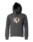 Dolce & Gabbana Gray Logo Patch Hooded Sweatshirt Sweater