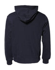 Dolce & Gabbana Dark Blue FullZip Hooded Sweatshirt Sweater