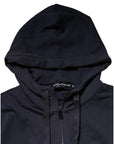 Dolce & Gabbana Dark Blue FullZip Hooded Sweatshirt Sweater