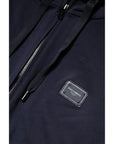 Dolce & Gabbana Dark Blue FullZip Hooded Sweatshirt Sweater