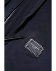 Dolce & Gabbana Dark Blue FullZip Hooded Sweatshirt Sweater