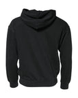 Dolce & Gabbana Black Logo Full Zip Hooded Men Sweatshirt Sweater