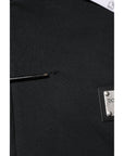 Dolce & Gabbana Black Logo Full Zip Hooded Men Sweatshirt Sweater