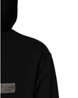 Dolce & Gabbana Black Logo Full Zip Hooded Men Sweatshirt Sweater