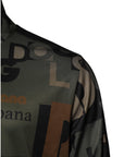 Dolce & Gabbana Multicolor Logo Full Zip Men Bomber Sweater