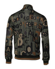 Dolce & Gabbana Multicolor Logo Full Zip Men Bomber Sweater