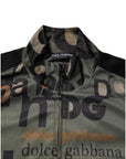Dolce & Gabbana Multicolor Logo Full Zip Men Bomber Sweater