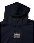 Dolce & Gabbana Black Crown Cotton Hooded Sweatshirt Sweater