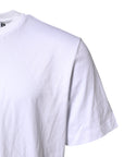 Dolce & Gabbana White Logo Embroidery Crew Neck T-shirt
